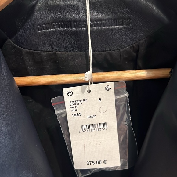 Women’s French leather jacket NWT - Picture 2 of 6